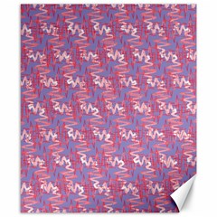 Pattern Abstract Squiggles Gliftex Canvas 8  x 10 