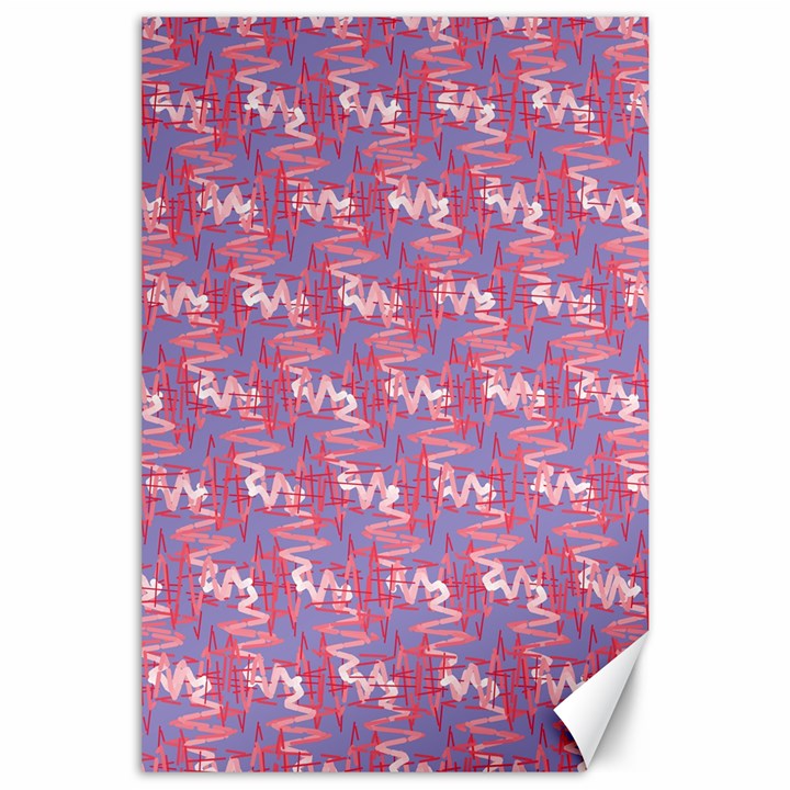 Pattern Abstract Squiggles Gliftex Canvas 24  x 36 