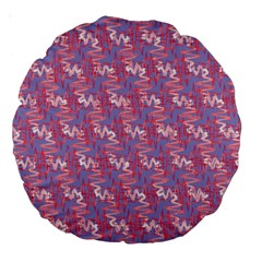 Pattern Abstract Squiggles Gliftex Large 18  Premium Round Cushions