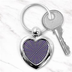 Pattern Stripes Background Key Chains (heart)  by Nexatart