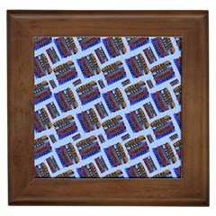 Abstract Pattern Seamless Artwork Framed Tiles by Nexatart