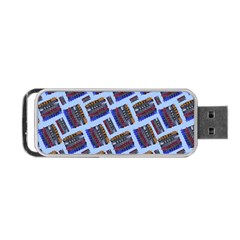 Abstract Pattern Seamless Artwork Portable Usb Flash (one Side) by Nexatart