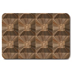 Collage Stone Wall Texture Large Doormat  by Nexatart