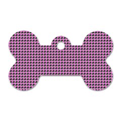 Pattern Grid Background Dog Tag Bone (one Side) by Nexatart