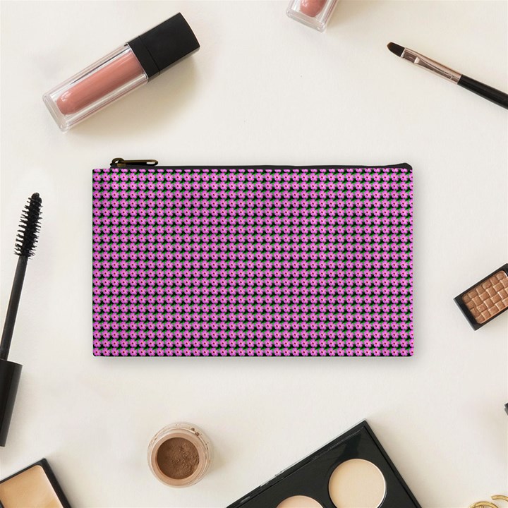 Pattern Grid Background Cosmetic Bag (Small) 