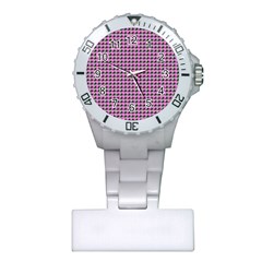 Pattern Grid Background Plastic Nurses Watch by Nexatart