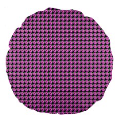 Pattern Grid Background Large 18  Premium Flano Round Cushions by Nexatart