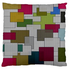 Decor Painting Design Texture Large Cushion Case (one Side) by Nexatart