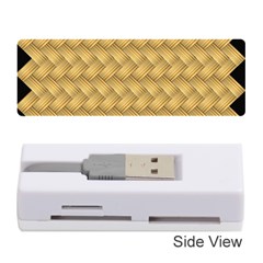 Wood Illustrator Yellow Brown Memory Card Reader (stick)  by Nexatart