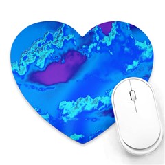 Sky Pattern Heart Mousepads by Valentinaart