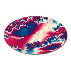 Sky Pattern Oval Magnet by Valentinaart