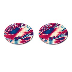 Sky Pattern Cufflinks (oval)