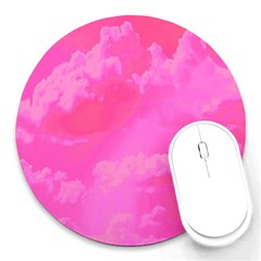 Sky Pattern Round Mousepads by Valentinaart