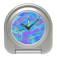 Sky Pattern Travel Alarm Clocks by Valentinaart