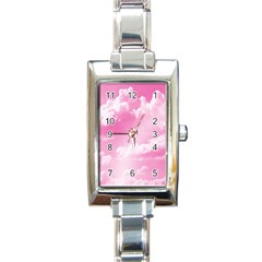 Sky Pattern Rectangle Italian Charm Watch by Valentinaart