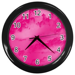 Sky Pattern Wall Clocks (black) by Valentinaart