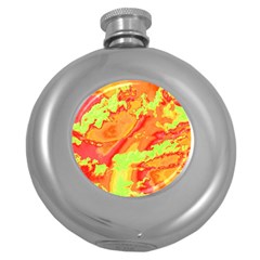 Sky Pattern Round Hip Flask (5 Oz) by Valentinaart