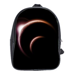 Planet Space Abstract School Bags(large)  by Nexatart