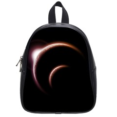 Planet Space Abstract School Bags (small)  by Nexatart