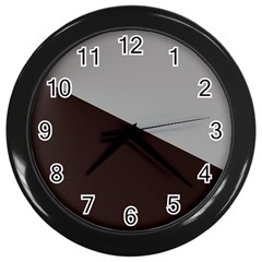 Course Gradient Color Pattern Wall Clocks (black) by Nexatart