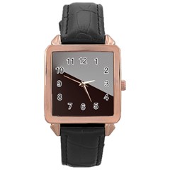 Course Gradient Color Pattern Rose Gold Leather Watch  by Nexatart