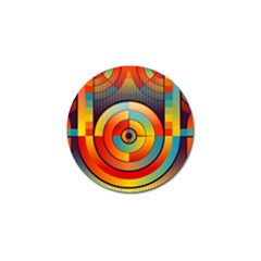 Abstract Pattern Background Golf Ball Marker by Nexatart