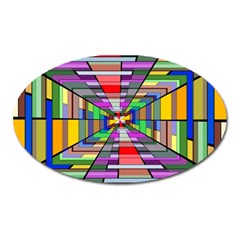 Art Vanishing Point Vortex 3d Oval Magnet by Nexatart