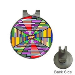 Art Vanishing Point Vortex 3d Hat Clips With Golf Markers by Nexatart