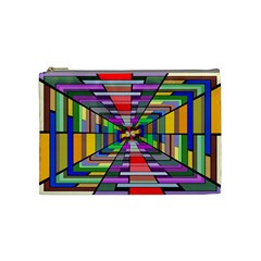 Art Vanishing Point Vortex 3d Cosmetic Bag (medium)  by Nexatart