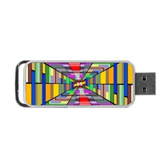 Art Vanishing Point Vortex 3d Portable Usb Flash (two Sides) by Nexatart