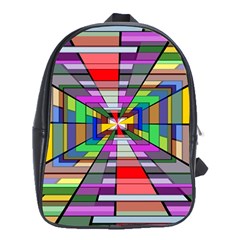 Art Vanishing Point Vortex 3d School Bags (xl)  by Nexatart