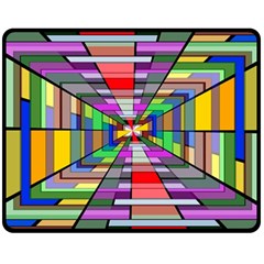 Art Vanishing Point Vortex 3d Double Sided Fleece Blanket (medium)  by Nexatart