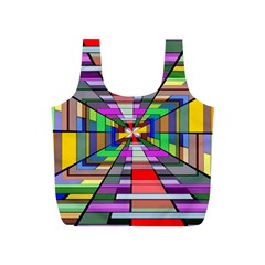 Art Vanishing Point Vortex 3d Full Print Recycle Bags (s)  by Nexatart