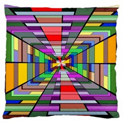 Art Vanishing Point Vortex 3d Standard Flano Cushion Case (one Side) by Nexatart