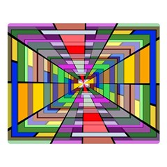 Art Vanishing Point Vortex 3d Double Sided Flano Blanket (large)  by Nexatart