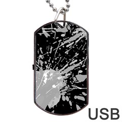 Art About Ball Abstract Colorful Dog Tag Usb Flash (one Side) by Nexatart