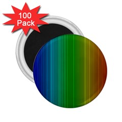 Spectrum Colours Colors Rainbow 2 25  Magnets (100 Pack)  by Nexatart