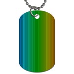 Spectrum Colours Colors Rainbow Dog Tag (Two Sides) Front