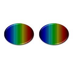 Spectrum Colours Colors Rainbow Cufflinks (oval)