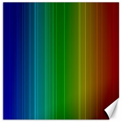 Spectrum Colours Colors Rainbow Canvas 12  X 12   by Nexatart