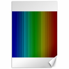 Spectrum Colours Colors Rainbow Canvas 12  X 18   by Nexatart