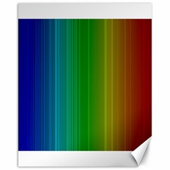 Spectrum Colours Colors Rainbow Canvas 16  X 20   by Nexatart