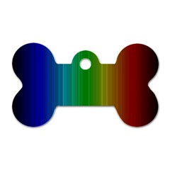 Spectrum Colours Colors Rainbow Dog Tag Bone (one Side) by Nexatart