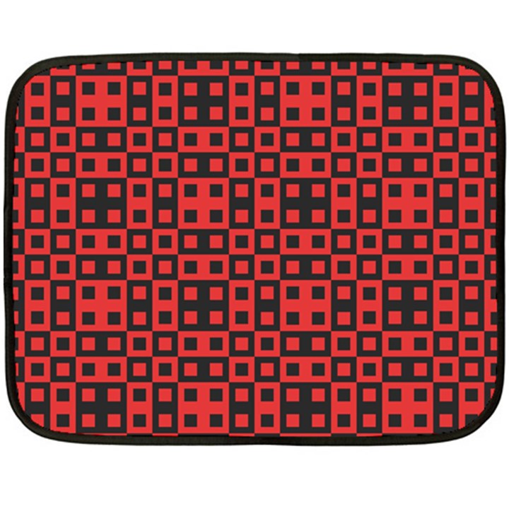 Abstract Background Red Black Fleece Blanket (Mini)