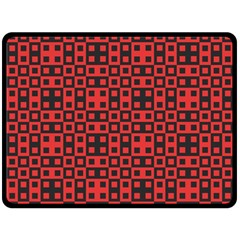 Abstract Background Red Black Fleece Blanket (large)  by Nexatart