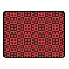 Abstract Background Red Black Fleece Blanket (small) by Nexatart