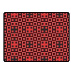 Abstract Background Red Black Fleece Blanket (Small) 50 x40  Blanket Front