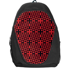 Abstract Background Red Black Backpack Bag by Nexatart