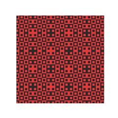 Abstract Background Red Black Small Satin Scarf (square) by Nexatart