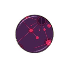 Abstract Lines Radiate Planets Web Hat Clip Ball Marker by Nexatart